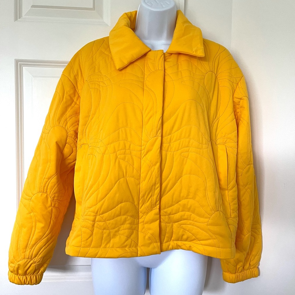 Urban Outfitters : Yellow Quilted Bomber Jacket | Size S | NWT